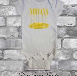 Nirvana Unisex Baby Band Onesie Onepiece Bodysuit 0-3 Months Brand New